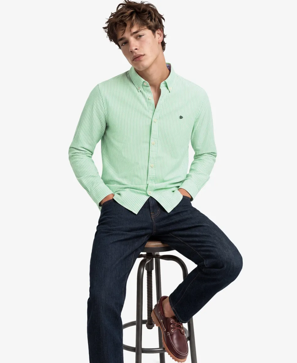 Preppy Oxford Long Sleeve Shirt