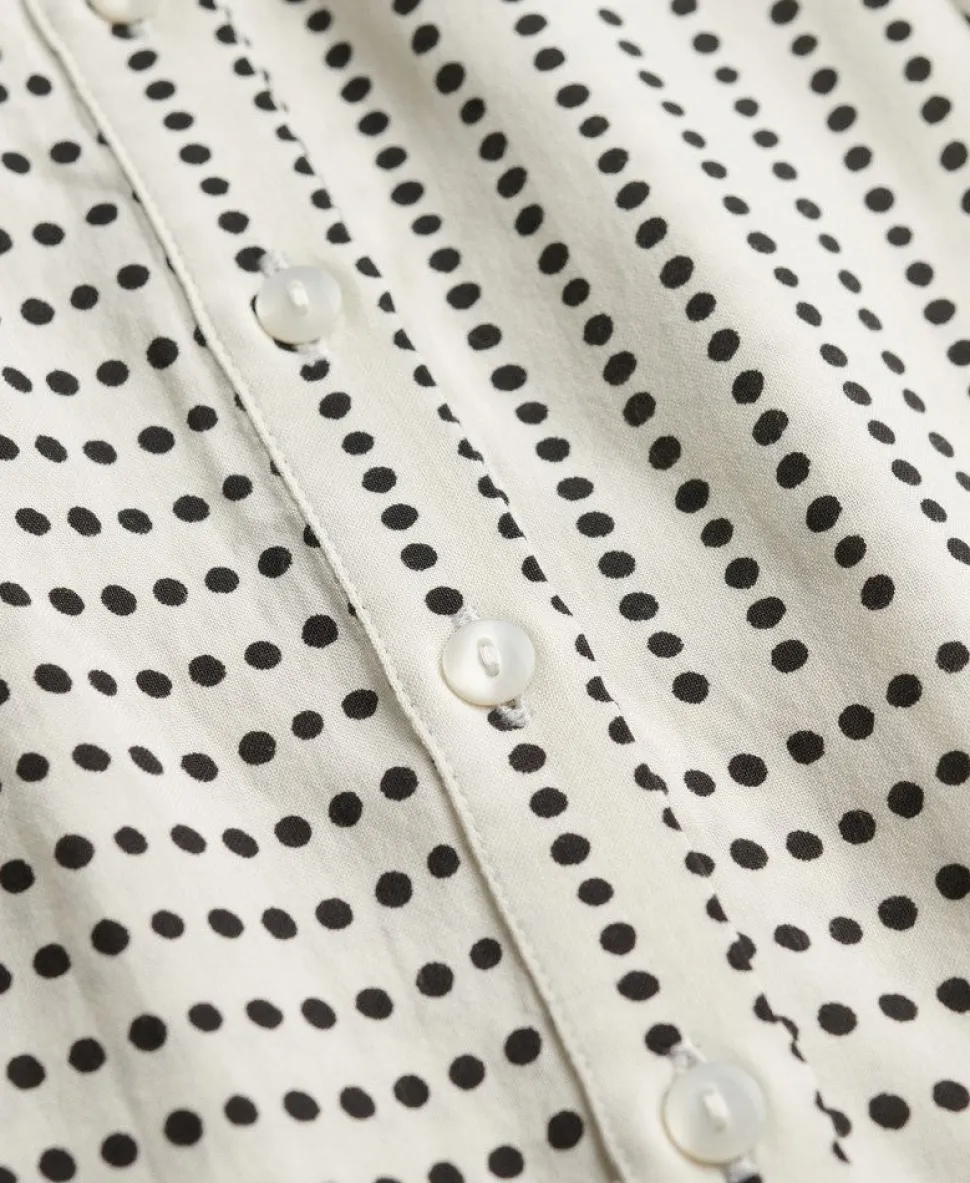 Print Button Down Cami Midi Dress