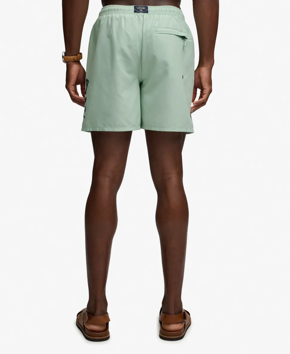 Printed Logo 16-Inch Swim Shorts