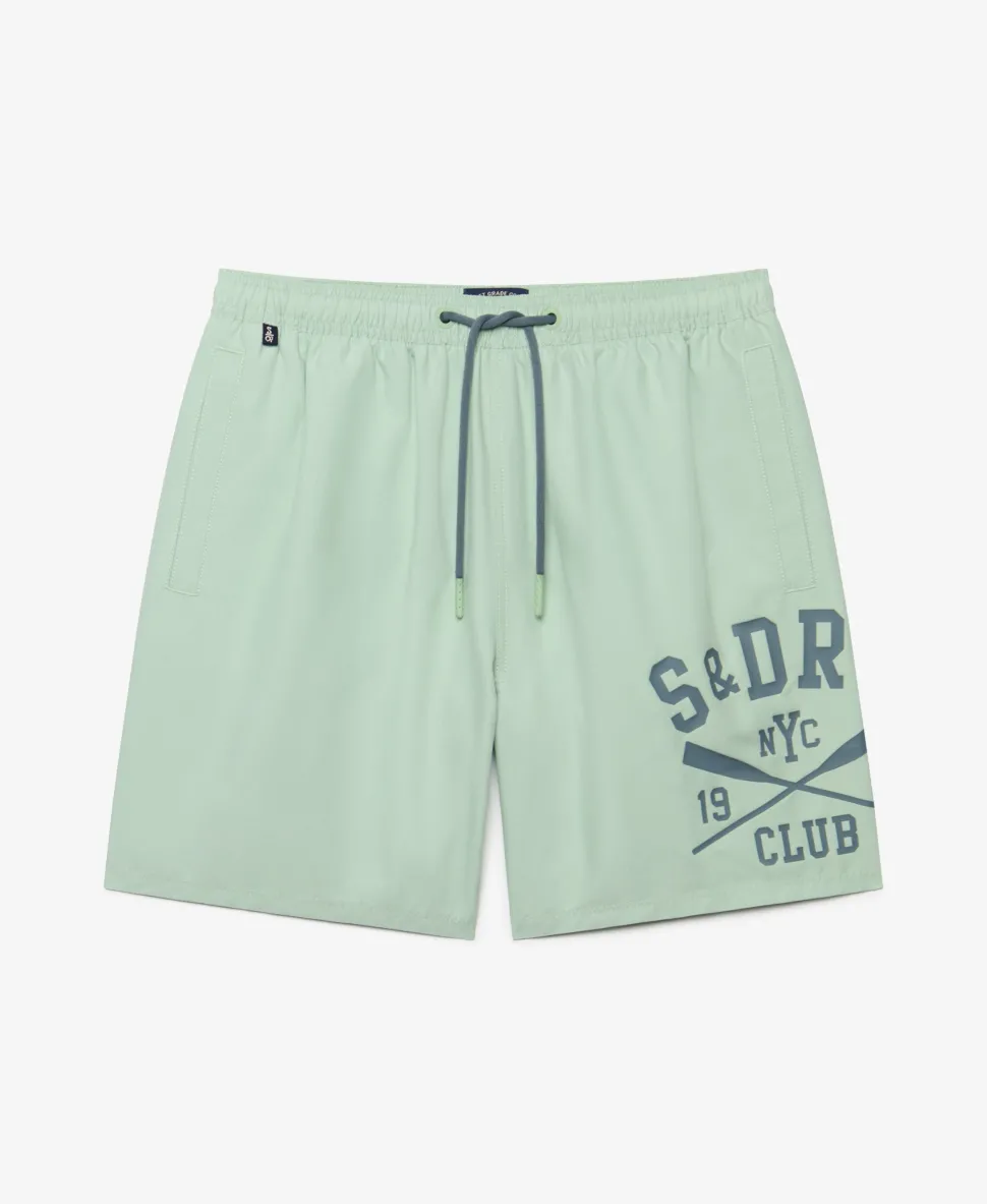 Printed Logo 16-Inch Swim Shorts