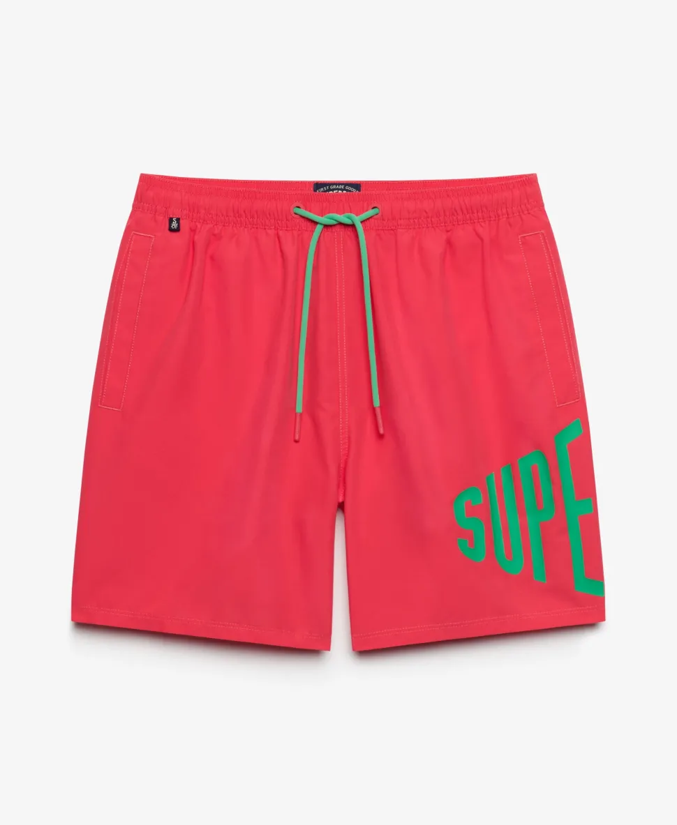 Printed Logo 16-Inch Swim Shorts