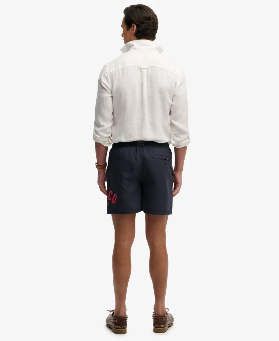 Printed Logo 16-Inch Swim Shorts