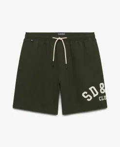 Printed Logo 16-Inch Swim Shorts