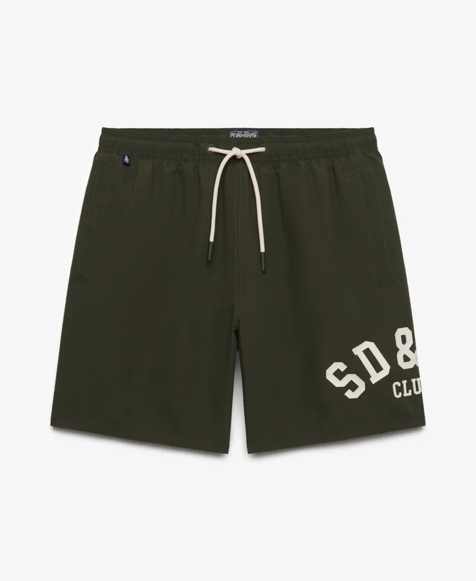 Printed Logo 16-Inch Swim Shorts