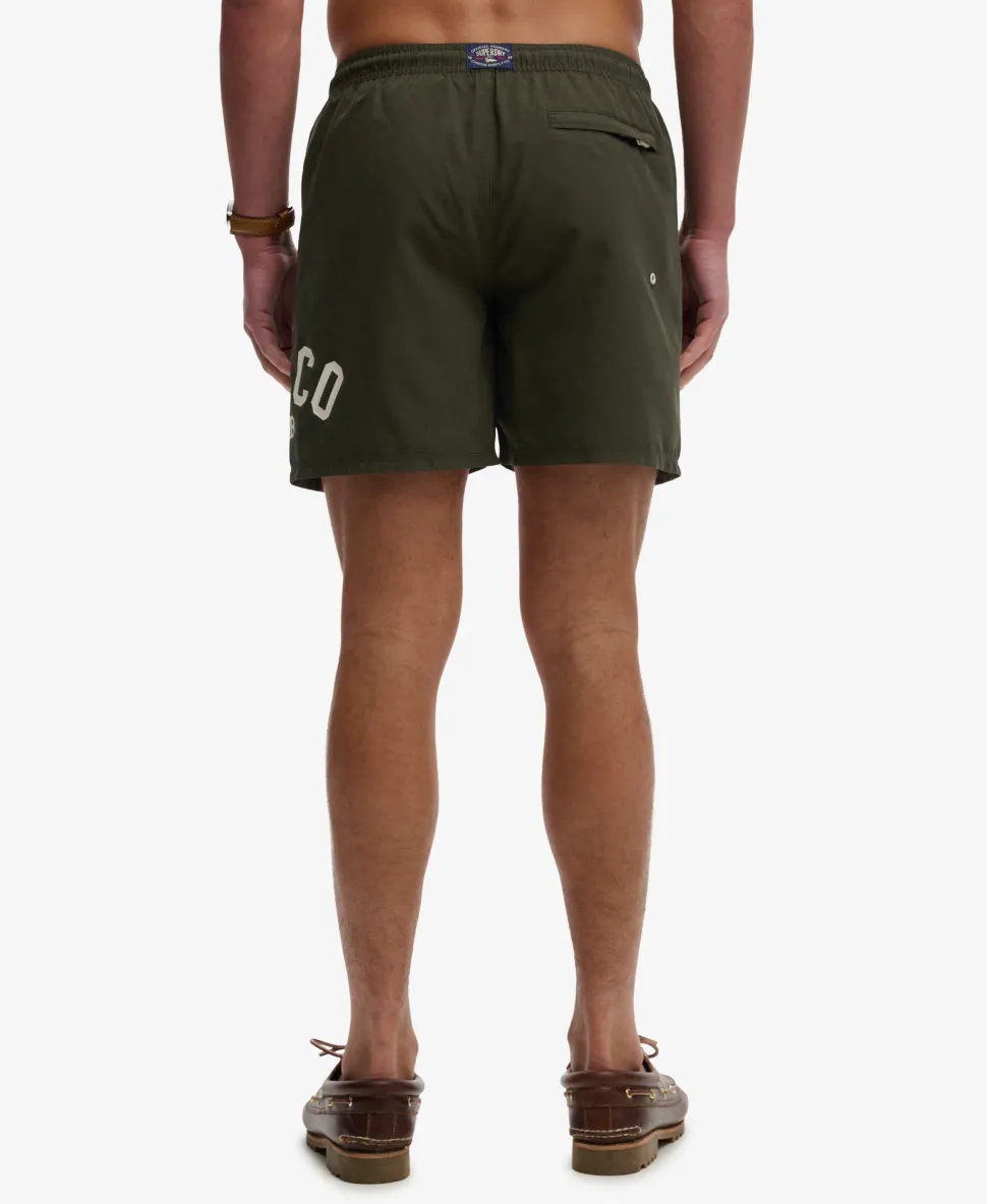 Printed Logo 16-Inch Swim Shorts