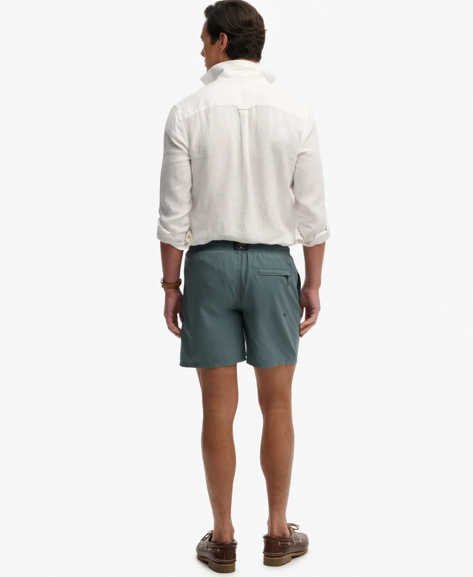 Printed Logo 16-Inch Swim Shorts
