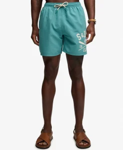 Printed Logo 16-Inch Swim Shorts