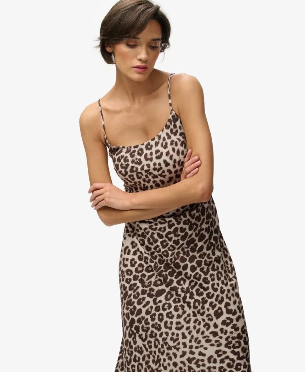 Printed Maxi Slip Dress