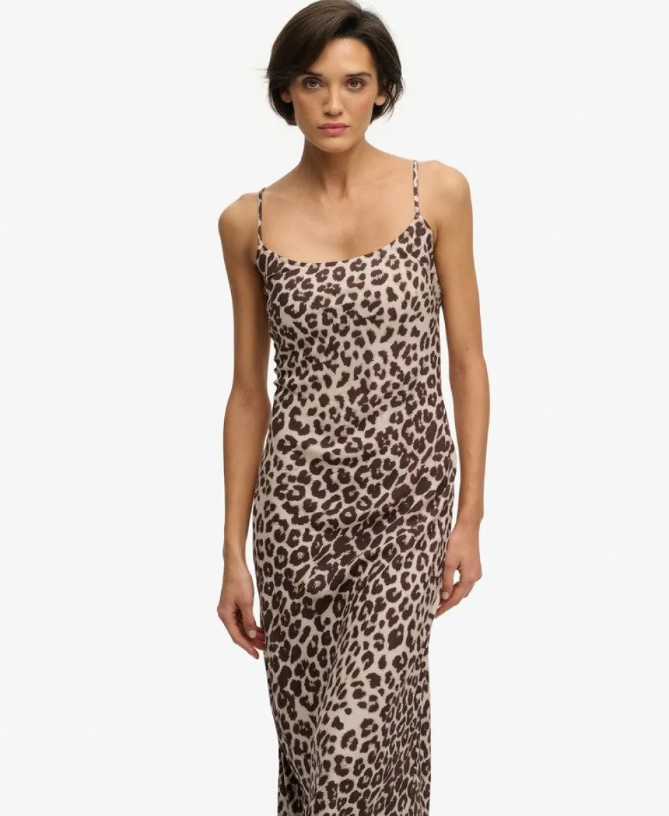 Printed Maxi Slip Dress
