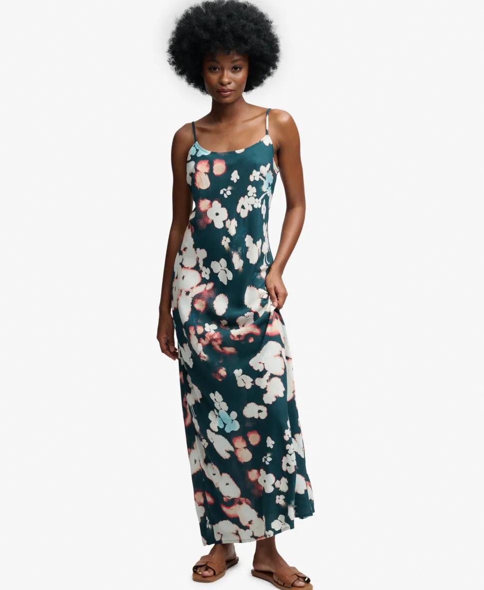 Printed Maxi Slip Dress