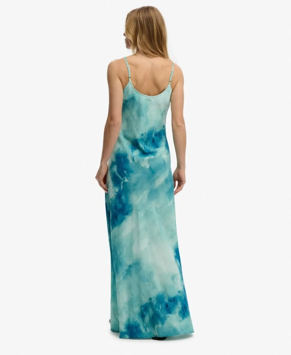 Printed Maxi Slip Dress