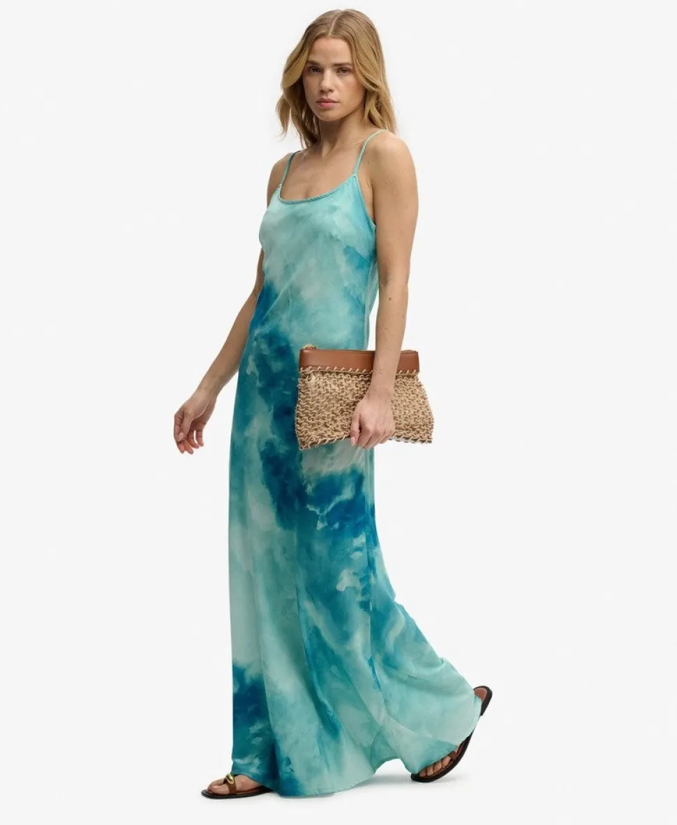 Printed Maxi Slip Dress