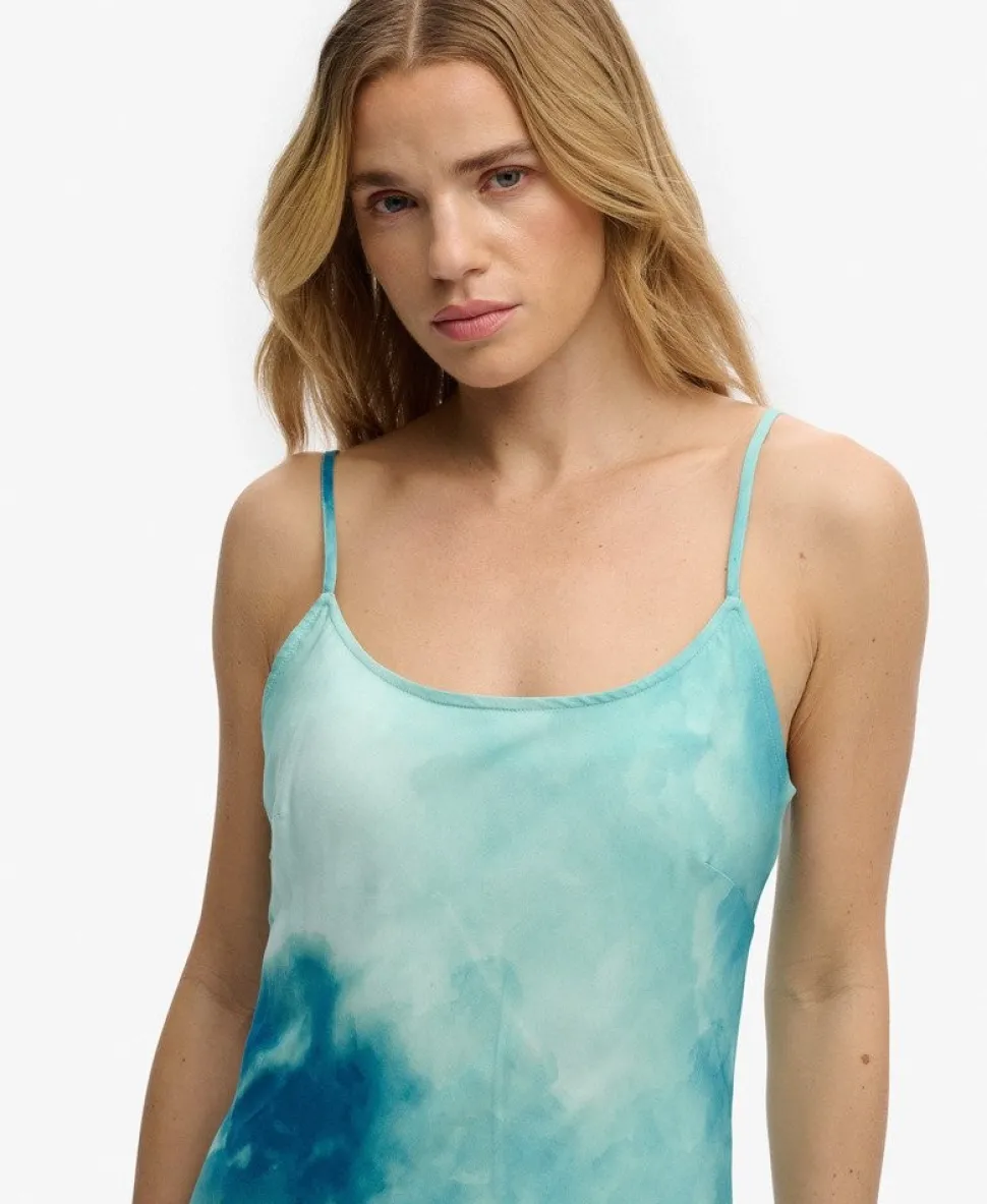 Printed Maxi Slip Dress