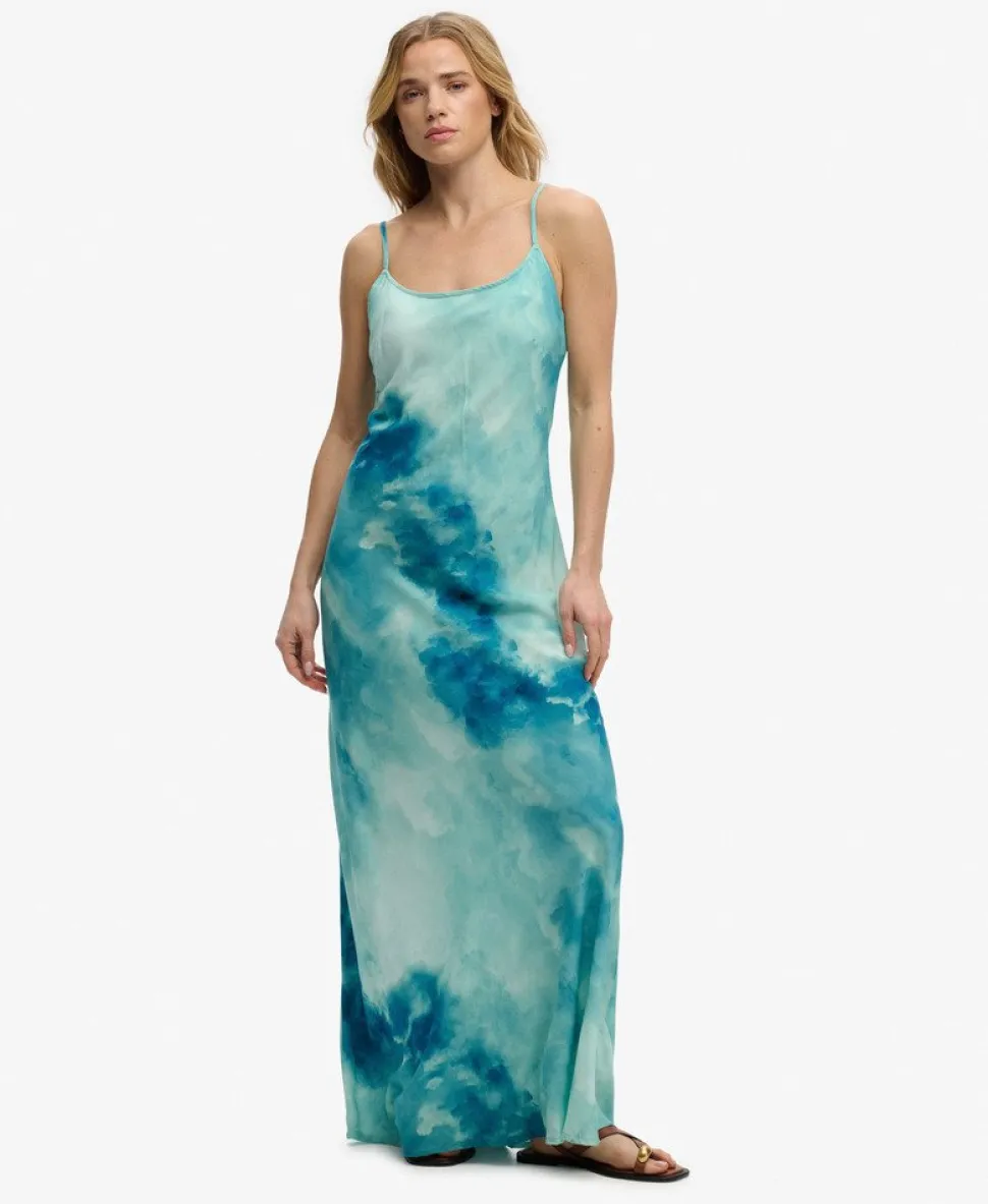 Printed Maxi Slip Dress