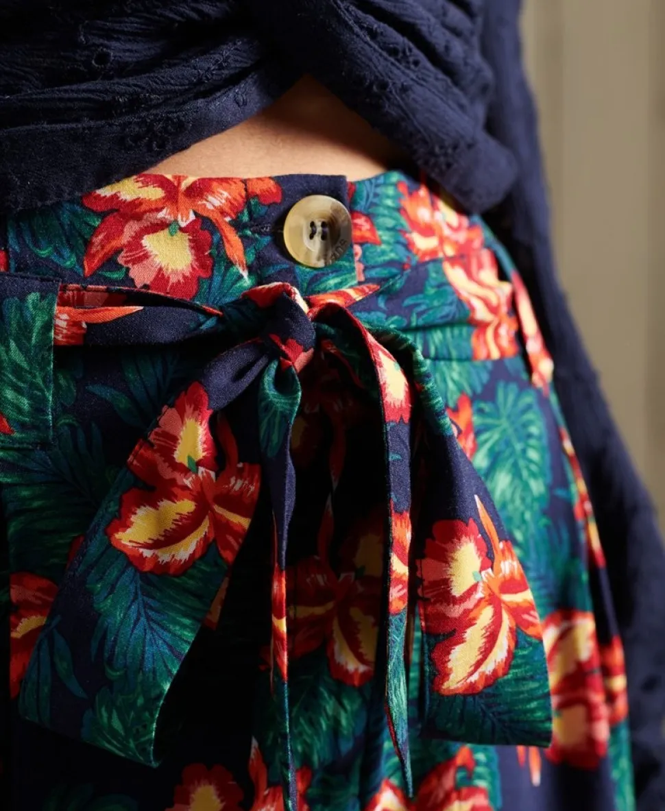 Printed Paperbag Shorts