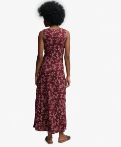 Printed Sweetheart Maxi Dress