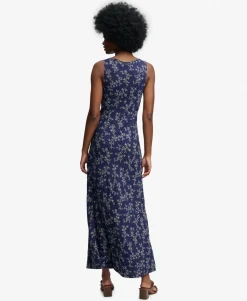 Printed Sweetheart Maxi Dress