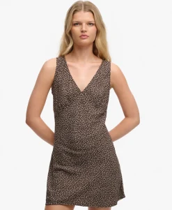 Printed Sweetheart Mini Dress