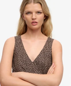 Printed Sweetheart Mini Dress