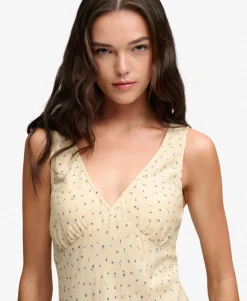 Printed Sweetheart Mini Dress