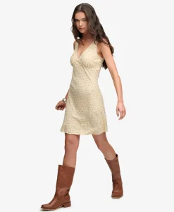 Printed Sweetheart Mini Dress
