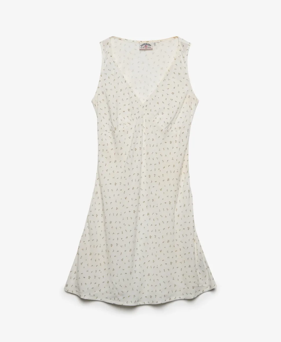 Printed Sweetheart Mini Dress
