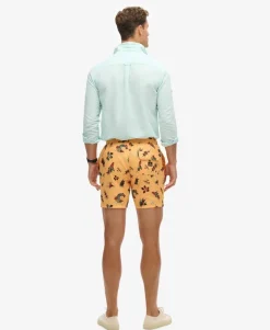 Recycled Hawaiian Print 17-inch Swim Shorts