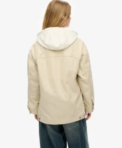 Relaxed Hooded Trucker Jacket