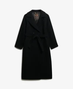 Relaxed Long Wool Blend Coat