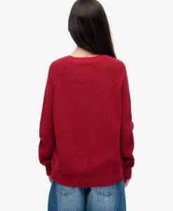 Relaxed Ribbed Knitted Jumper