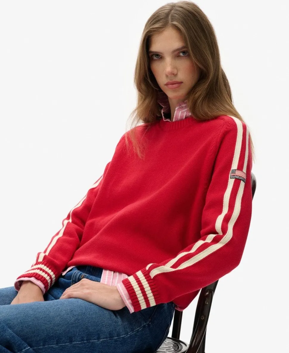 Relaxed Stripe Knitted Jumper