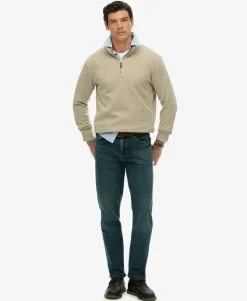Ribbed Half Zip Jumper