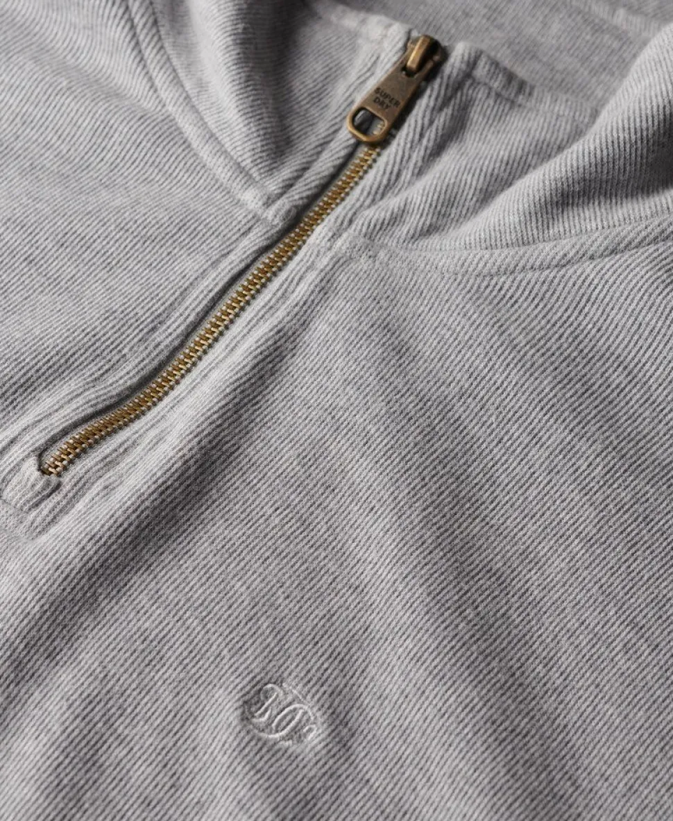 Ribbed Half Zip Jumper