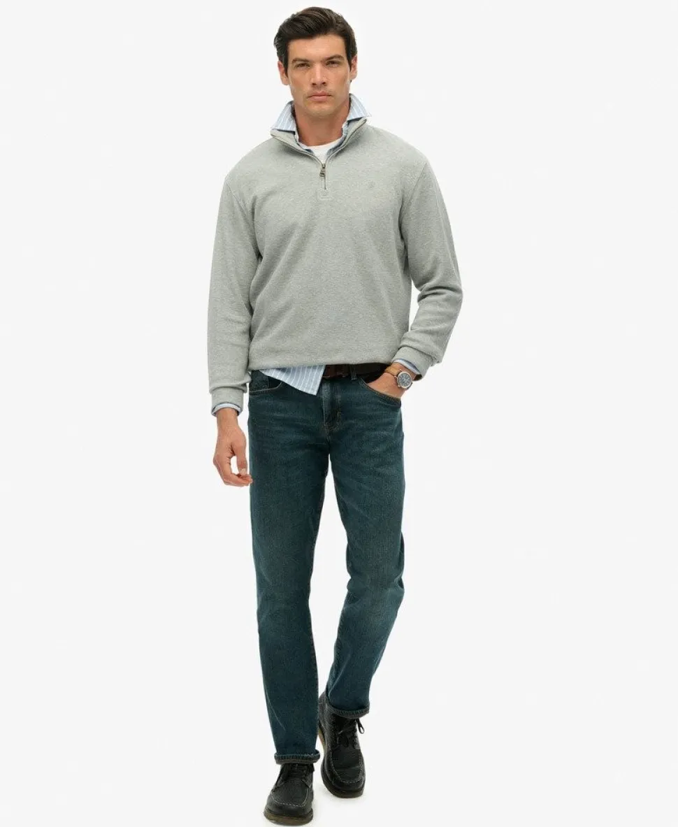 Ribbed Half Zip Jumper