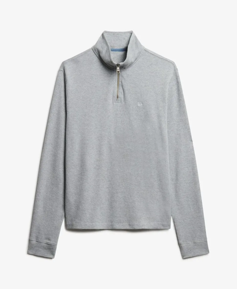 Ribbed Half Zip Jumper
