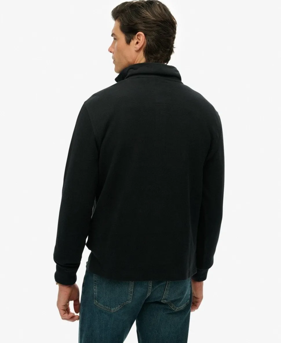 Ribbed Half Zip Jumper