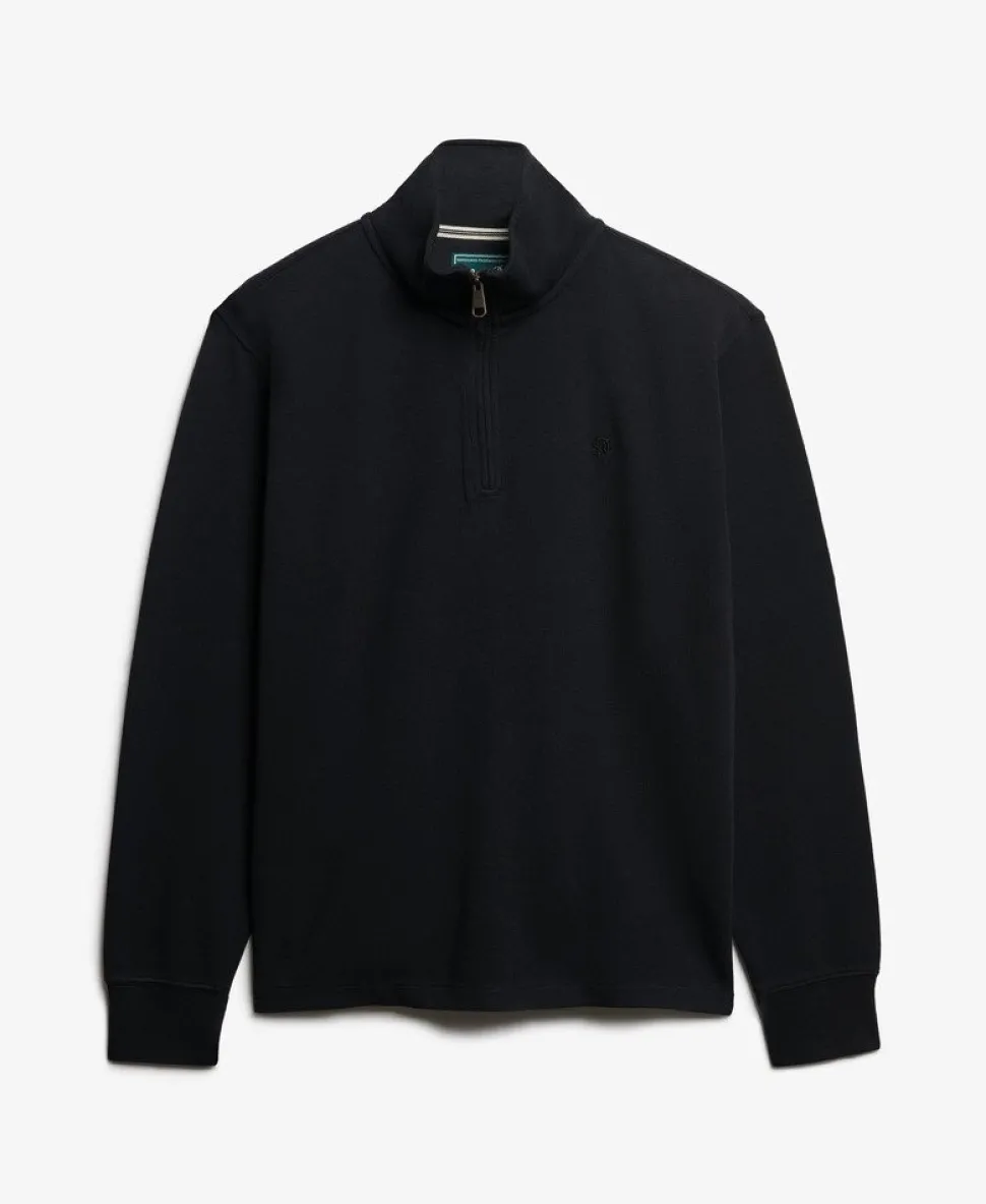 Ribbed Half Zip Jumper