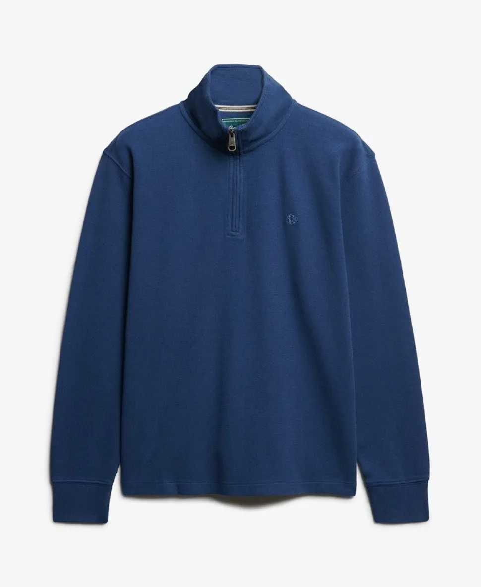 Ribbed Half Zip Jumper