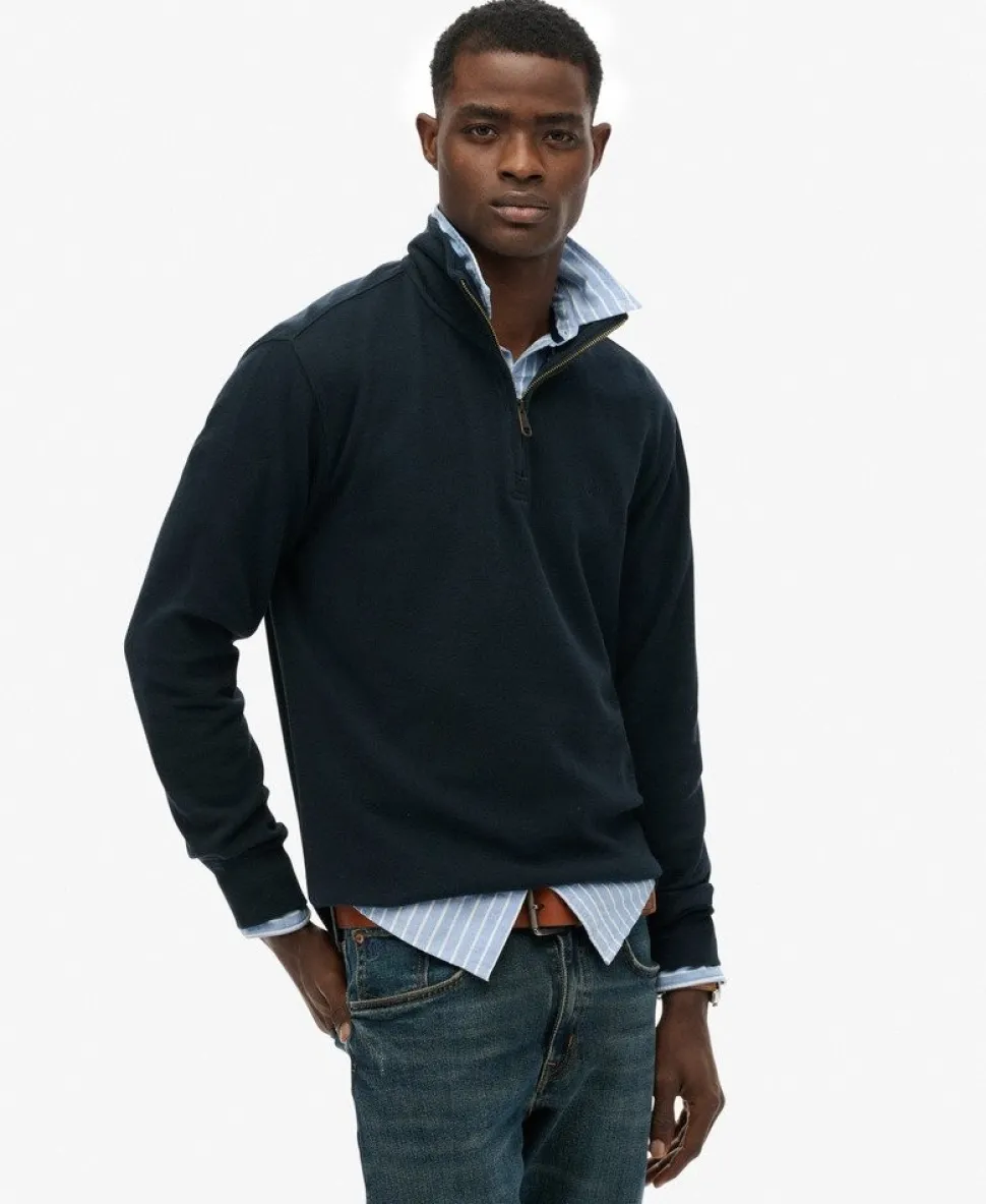 Ribbed Half Zip Jumper