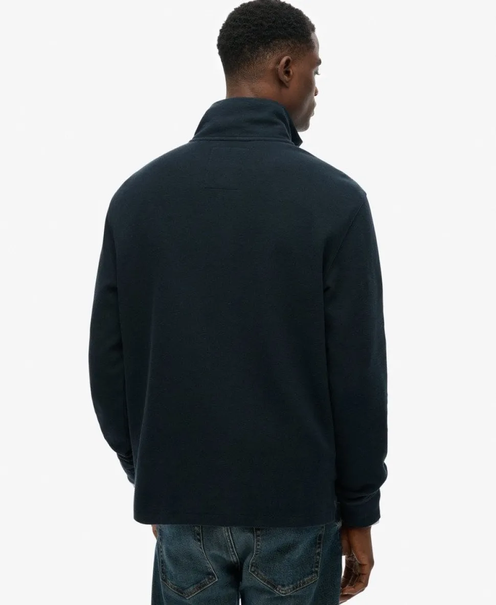 Ribbed Half Zip Jumper