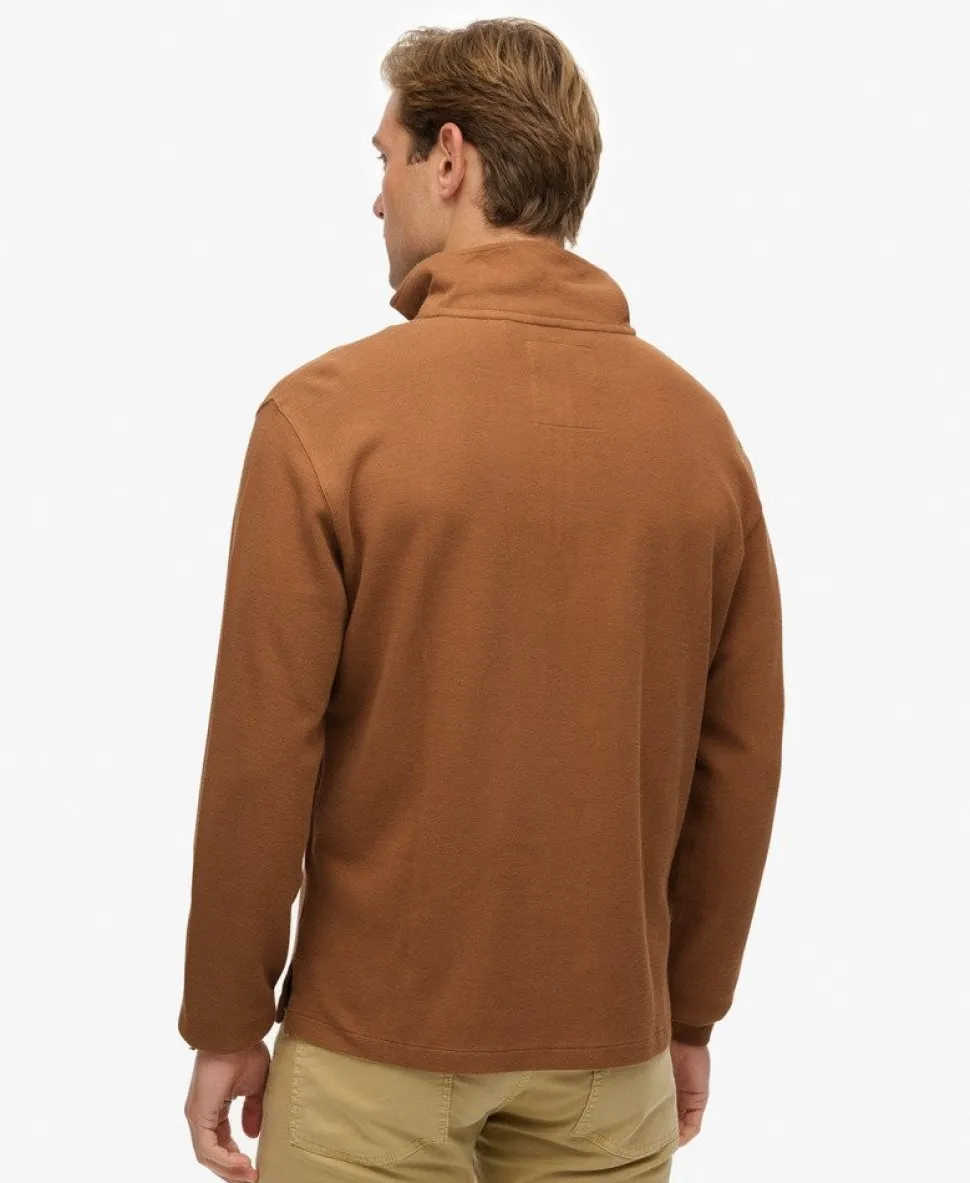 Ribbed Half Zip Jumper