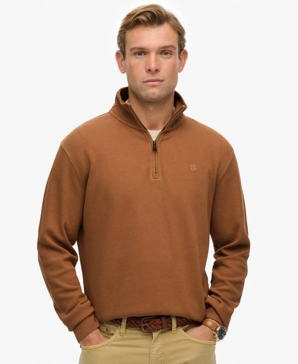 Ribbed Half Zip Jumper