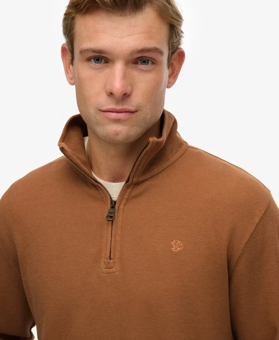 Ribbed Half Zip Jumper