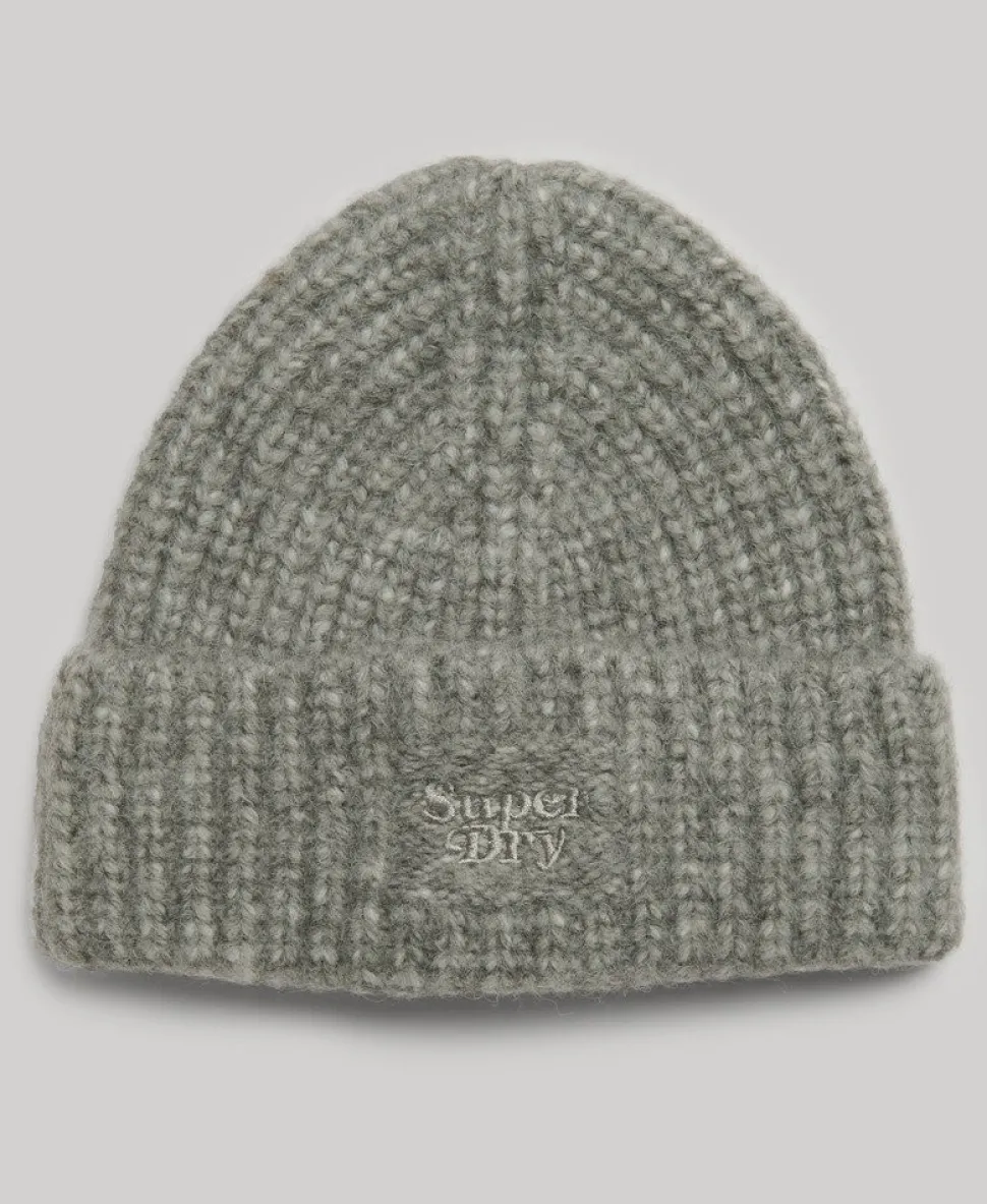 Rib Knit Beanie Hat