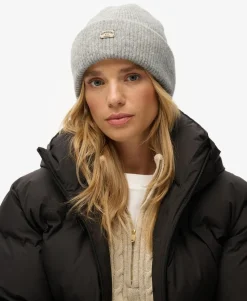 Rib Knitted Beanie Hat