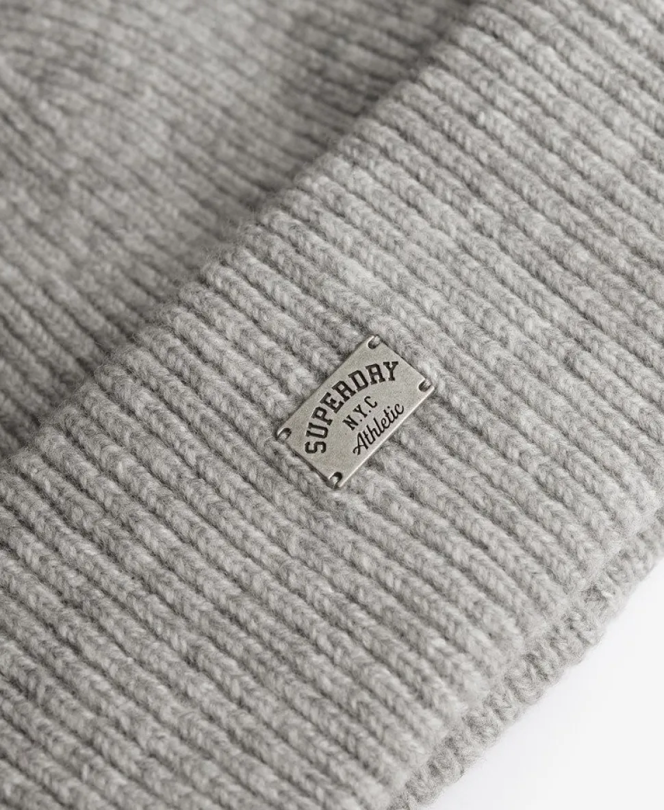 Rib Knitted Beanie Hat