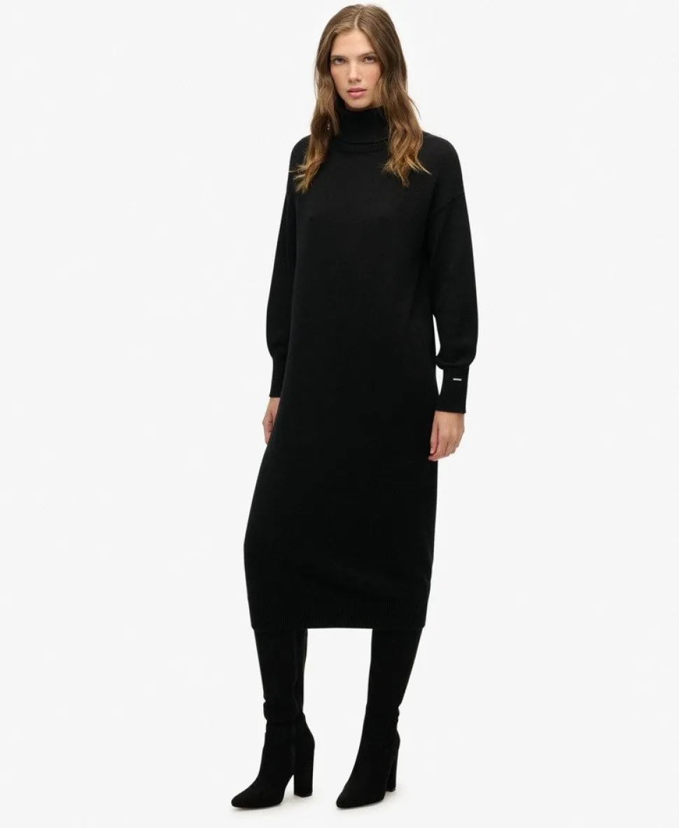 Rollneck Midi Jumper Dress