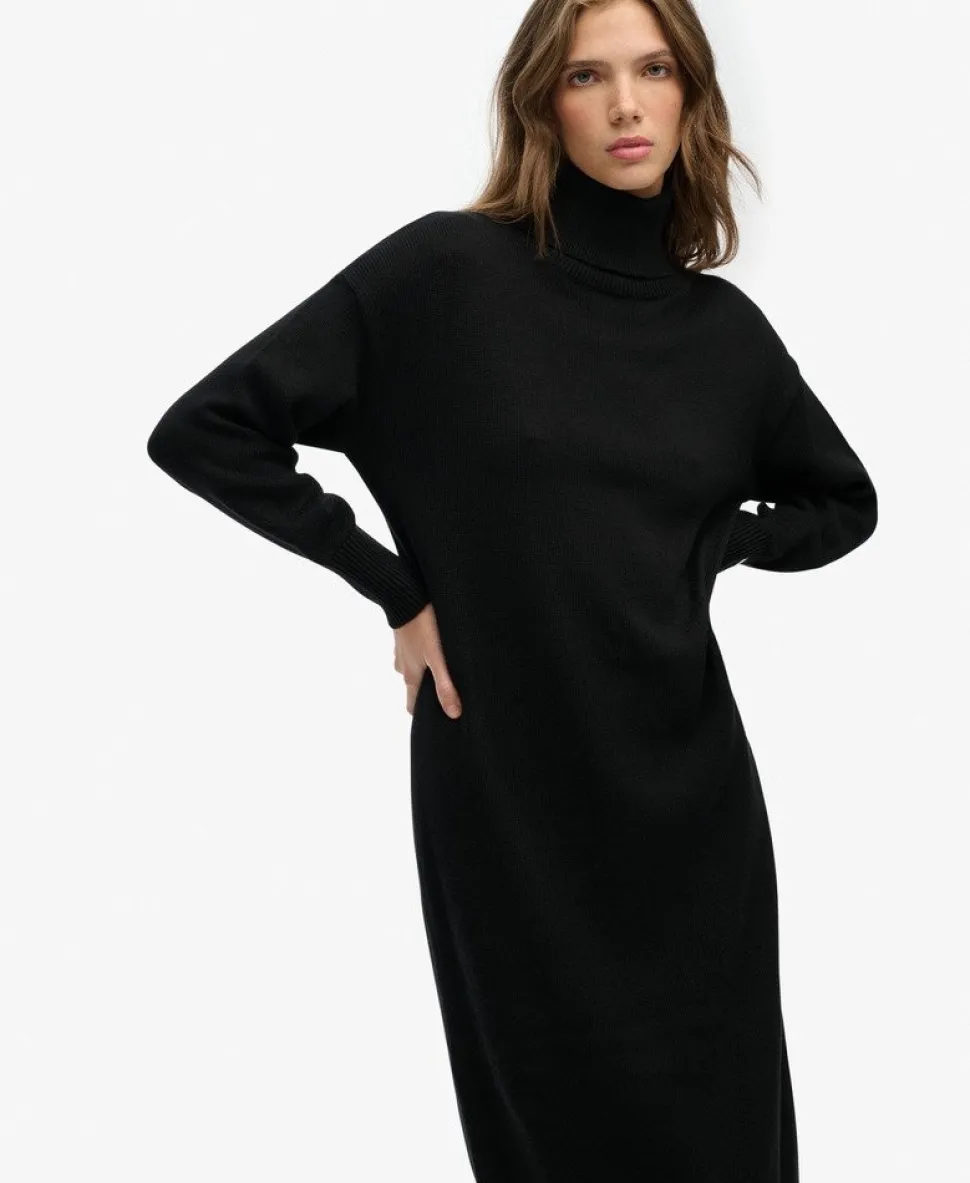Rollneck Midi Jumper Dress