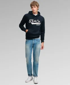 SD&Co Washed Embroidered Relaxed Hoodie