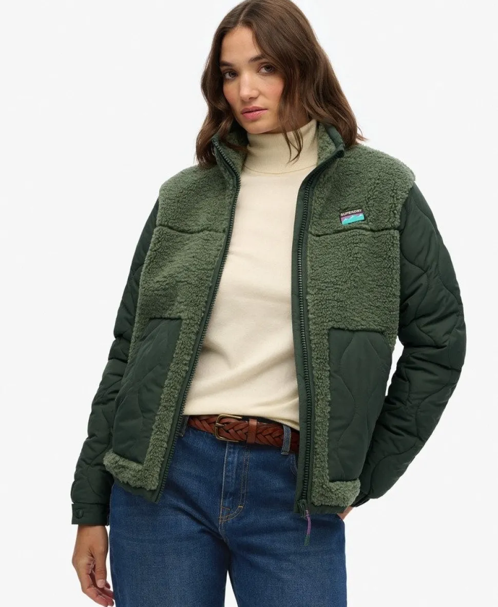 Sherpa Fleece Hybrid Jacket